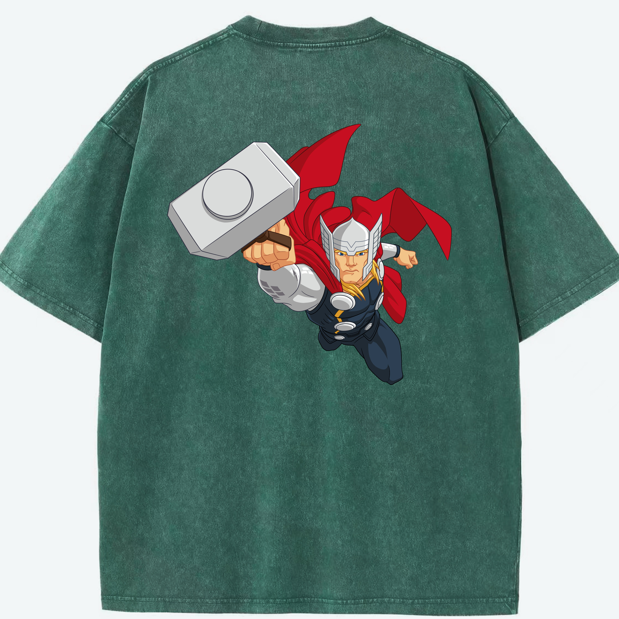 （画像用） アベンジャーズ The Avengers 綿100% ヴィンテージ風 半袖Tシャツ（背面プリント）